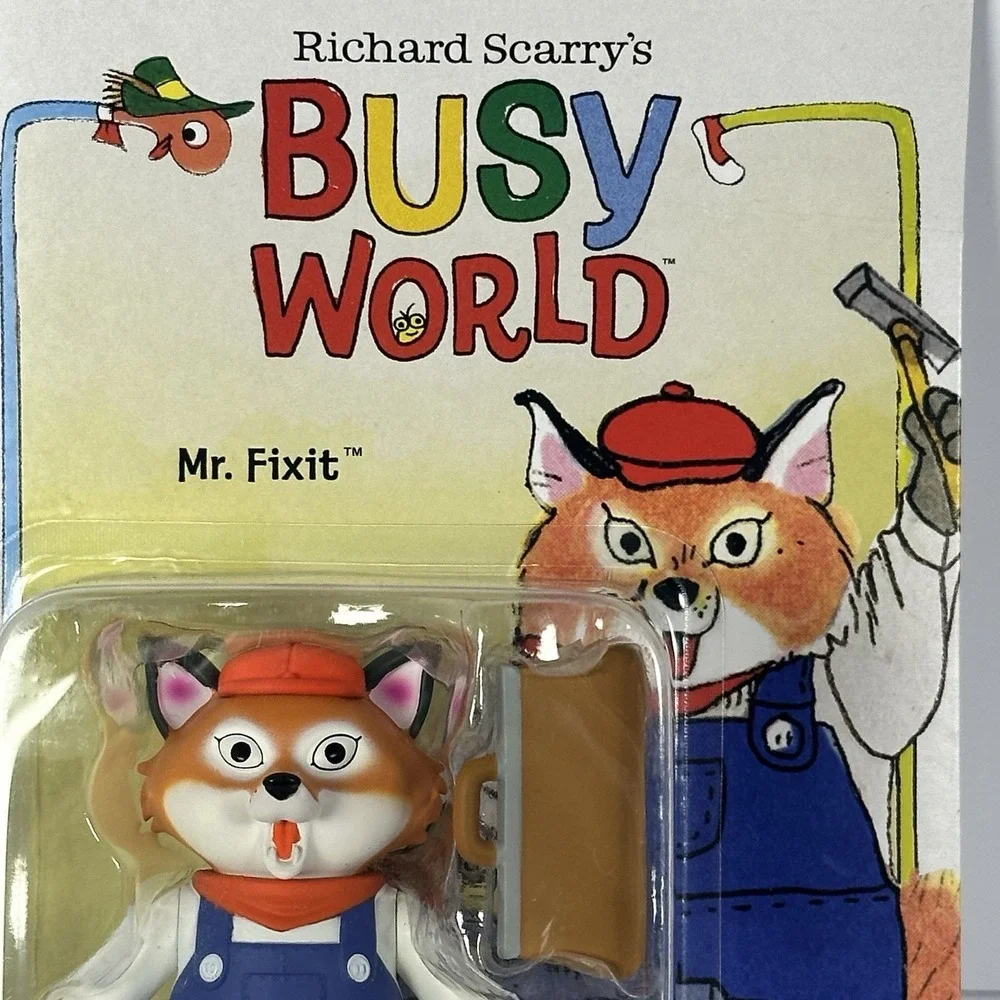 Richard Scarry Busy World Mr. Fixit Super7 ReAction Figure New Sealed